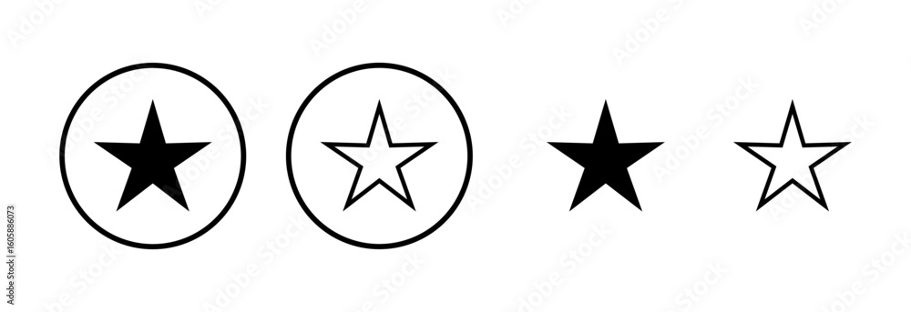 Star icon logo design. rating sign and symbol. favourite star icon Star icon logo design. rating sign and symbol. favourite star icon
