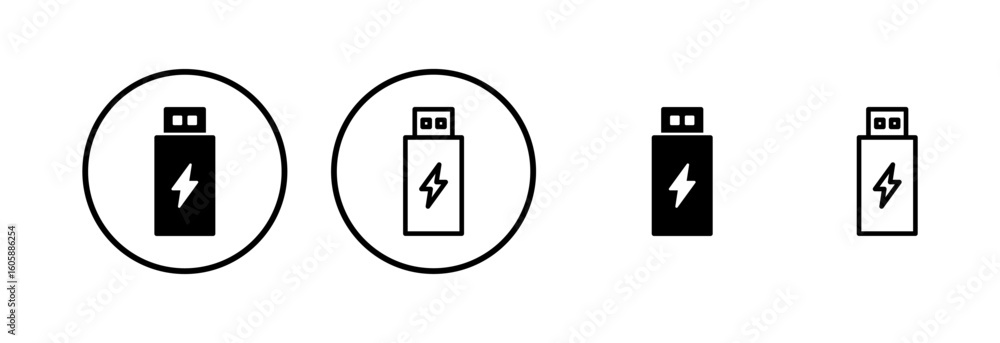 Usb icon logo design. Flash disk sign and symbol. flash drive sign. usb charging Usb icon logo design. Flash disk sign and symbol. flash drive sign. usb charging