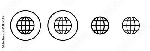 Web icon logo design. go to web sign and symbol. web click icon. Global search icon