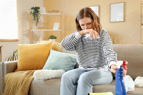 Young woman suffering from ...