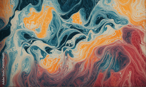 vibrant flowing colors liqu...