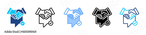 Negotiation icon sheet multiple style collection