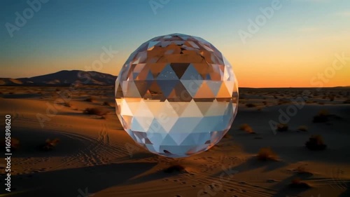 sunset in the desert