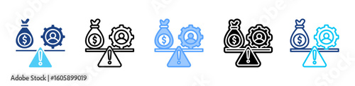 Equity icon sheet multiple style collection