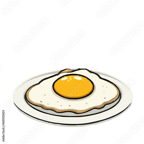 fried eggs on a plate