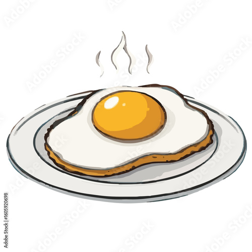 fried eggs on a plate