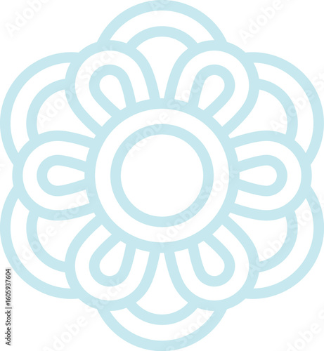 A traditional Korean circular floral pattern inspired by lattice and architectural designs. Perfect for Chuseok, Lunar New Year, and seasonal festive decorations.