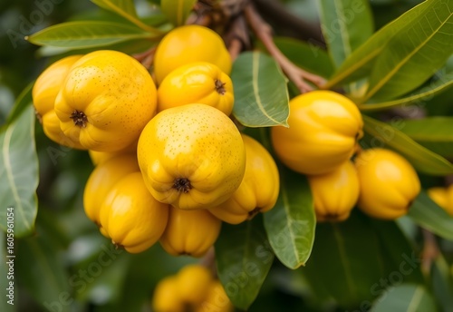 Wallpaper Mural Ripe citrus oranges hang heavy on a leafy branch, bursting with healthy summer freshness in a vibrant garden Torontodigital.ca