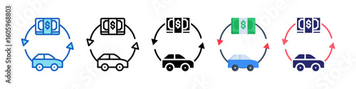 Payment Multiple Style Icon Set Collection.  