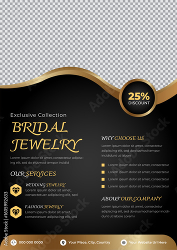 Jewelry social media story or web banner template 