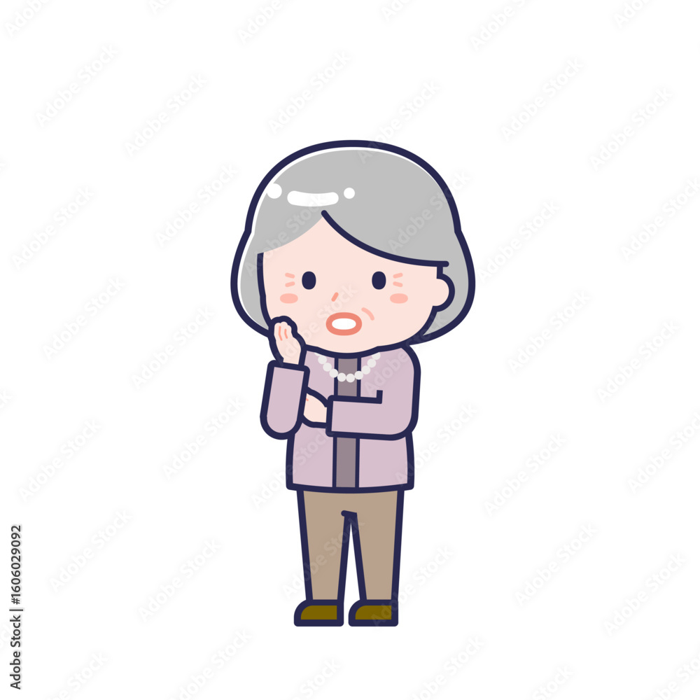 私服のシニア/ななめ/女性 20 私服のシニア/ななめ/女性 20