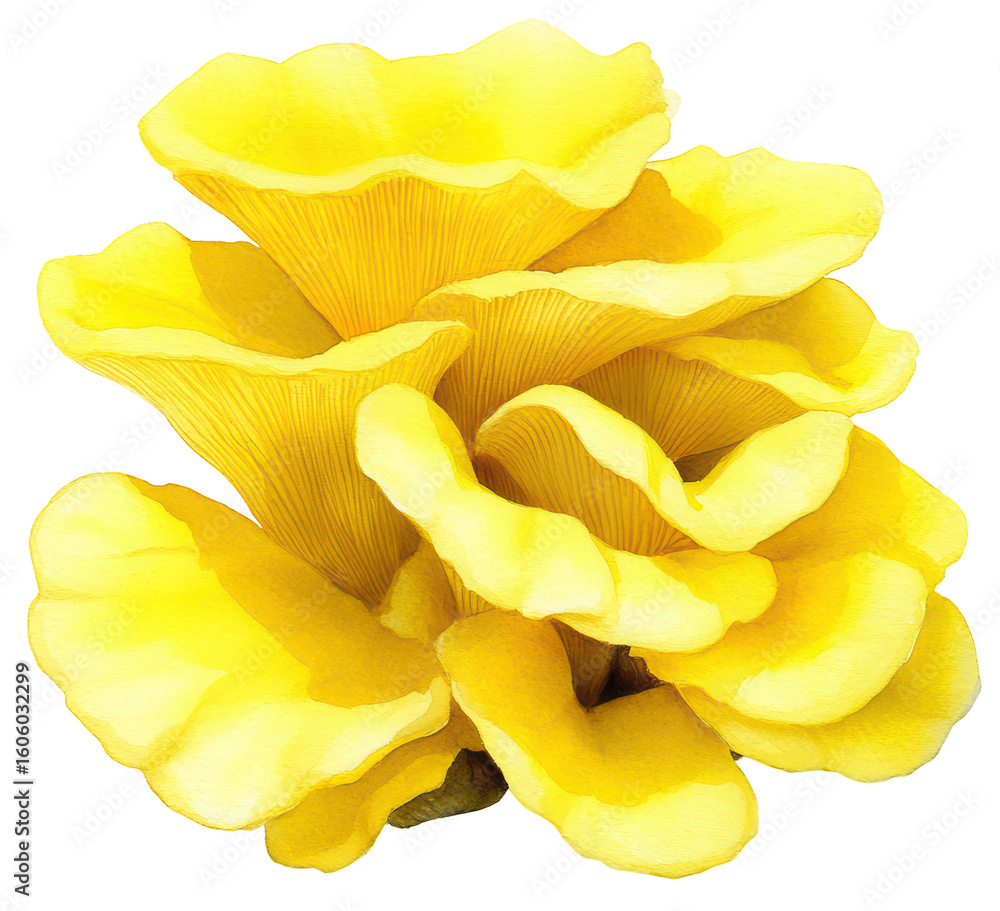 Obraz premium Vibrant Yellow Flower Bloom with Soft Petals and Delicate Structure, isolated on transparent background.