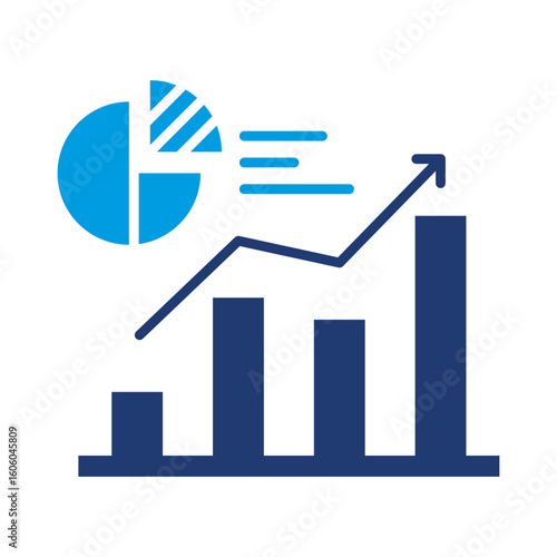 Statistics Icon Blue Version