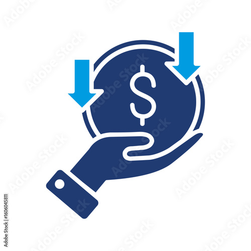 Revenue Icon Blue Version