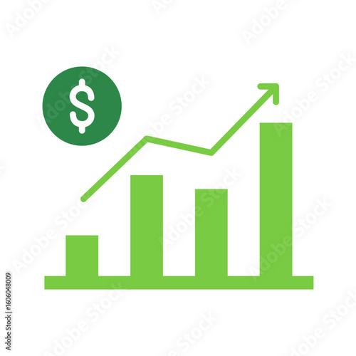 Business Performance Icon Green Version