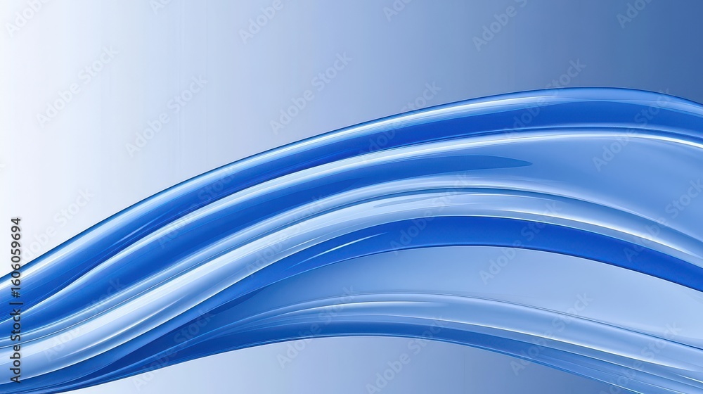 Fototapeta premium Abstract Blue Wave Design