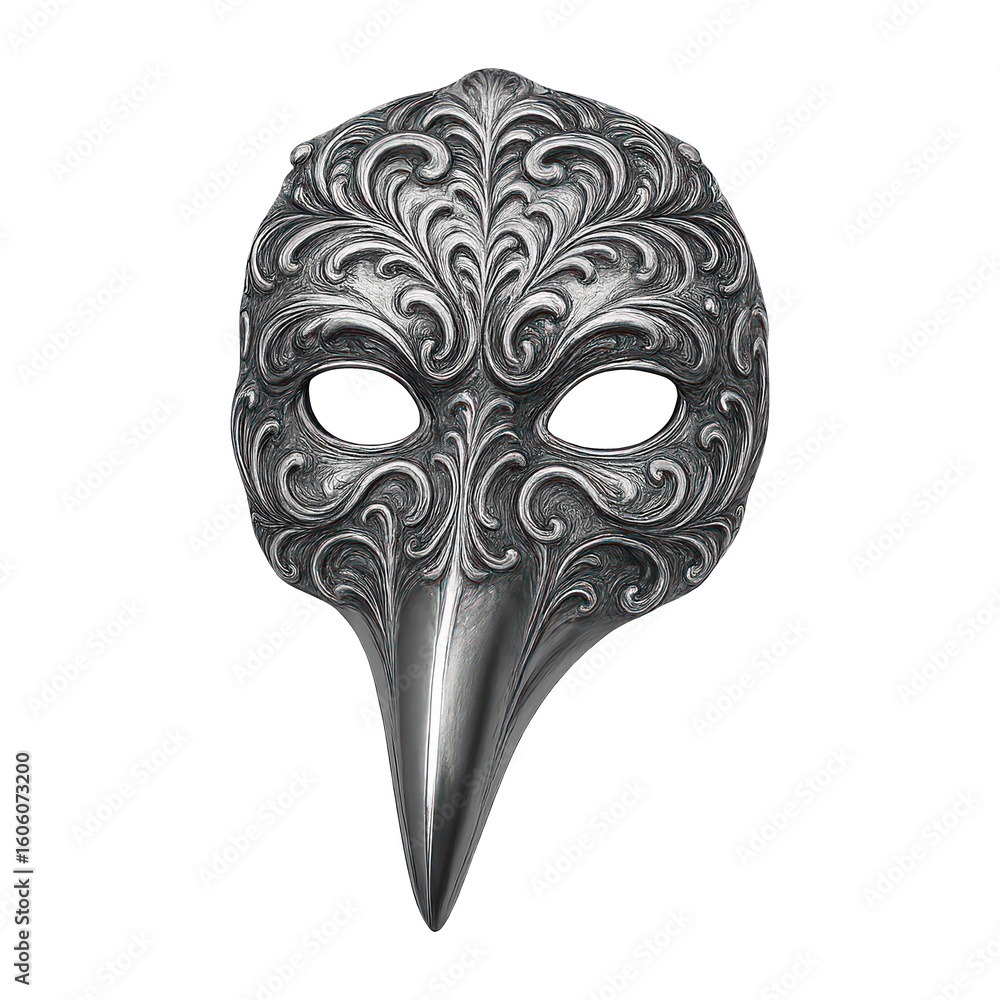 Naklejka premium PNG Ornate plague doctor mask