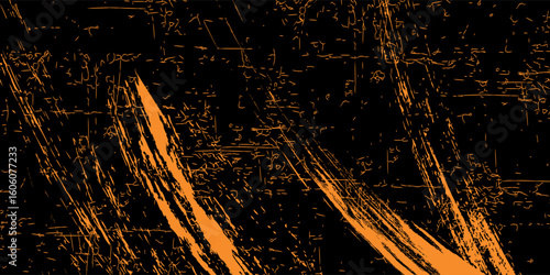 orange black brush Car sticker wrap pattern banner abstract sporty lines black orange color combination grunge brush modern pattern racing motorsport vector design.modern.