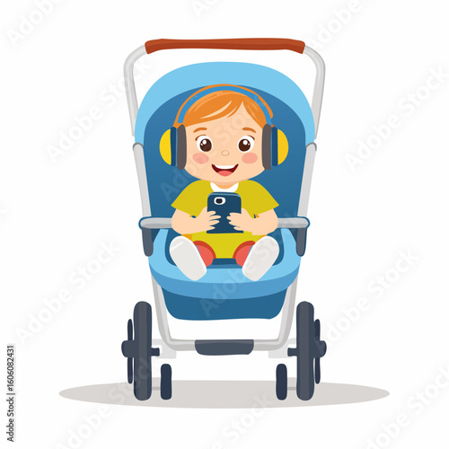Dentist Holding Tooth with Tools in Dental Office Illustration