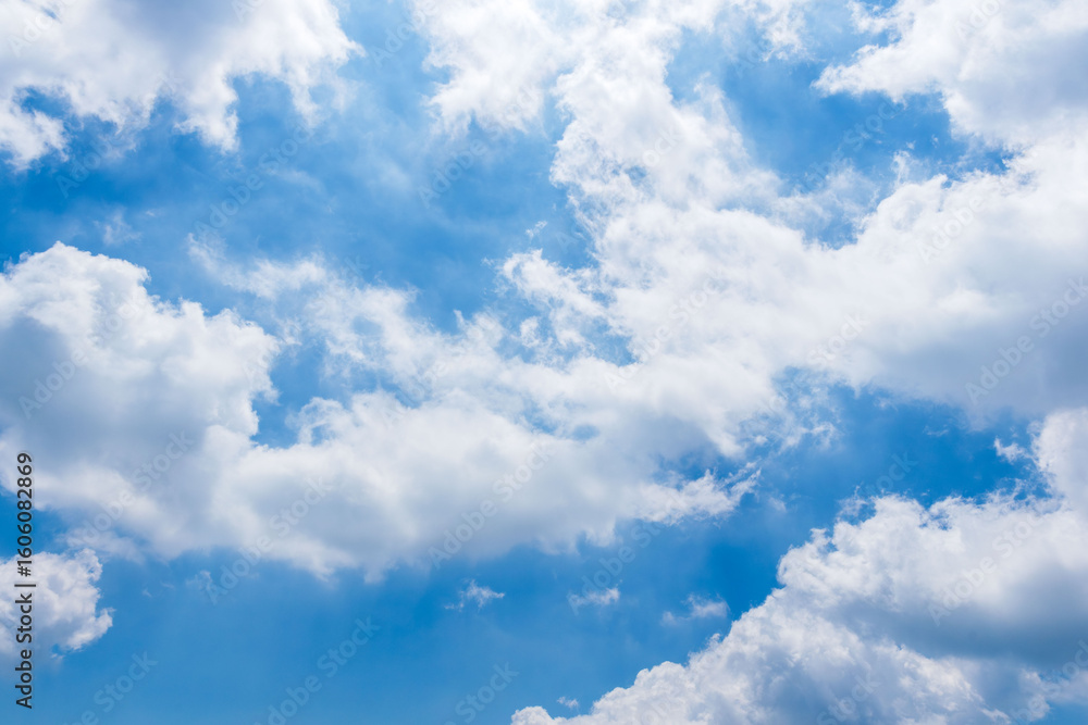 Fototapeta premium 夏の空 夏山から見る青空と雲62