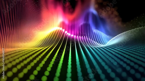 Rainbow Data Flow Abstract Background.