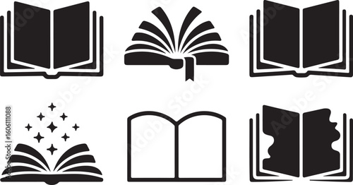 Magical and Transformative Book Icons Set