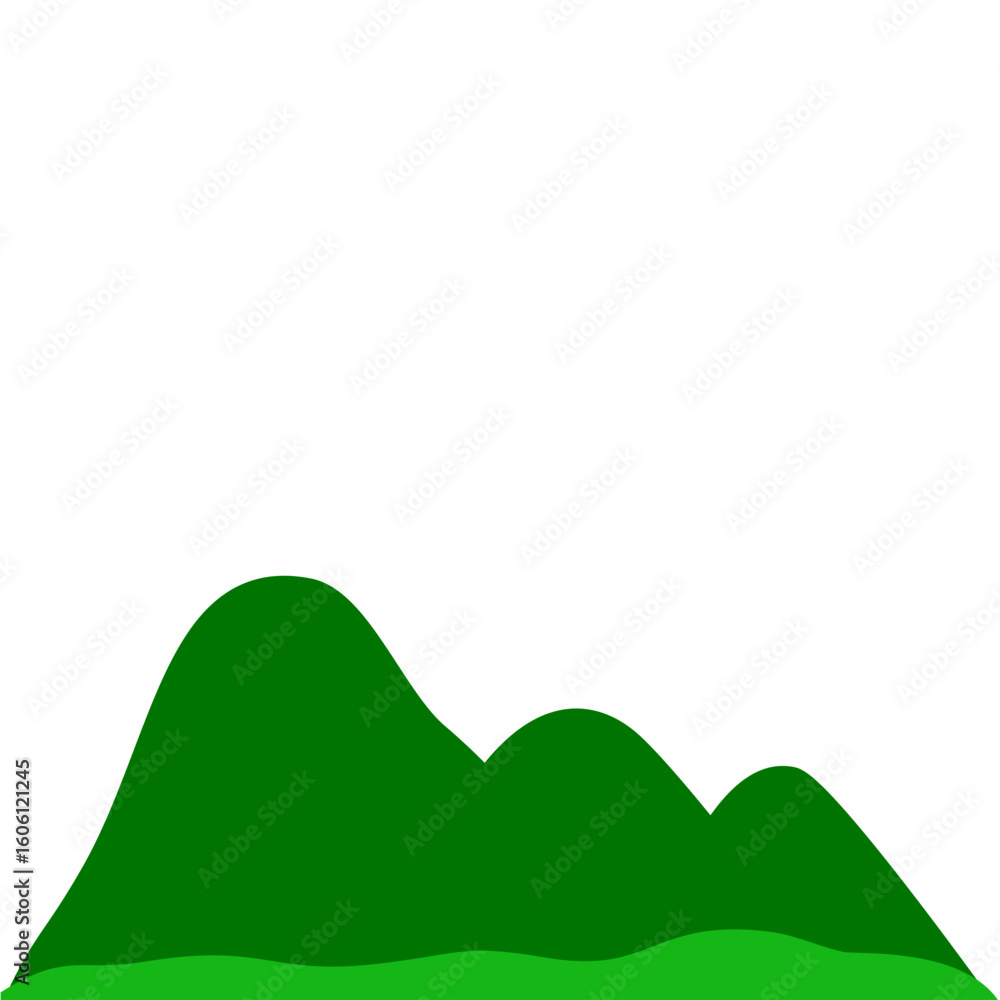 Fototapeta premium Cartoon Hill