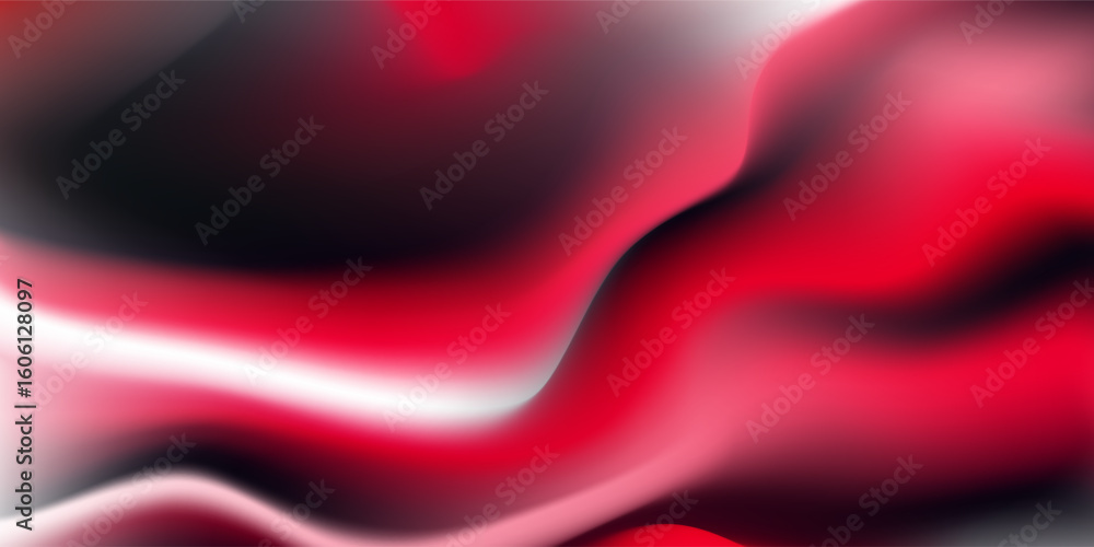 Obraz premium Abstract liquid gradient Background. Black and Red Fluid Color Gradient. Design Template For ads, Banner, Poster, Cover, Web, Brochure, Wallpaper, and flyer. Vector.