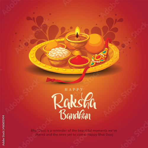 happy raksha bandhan poster