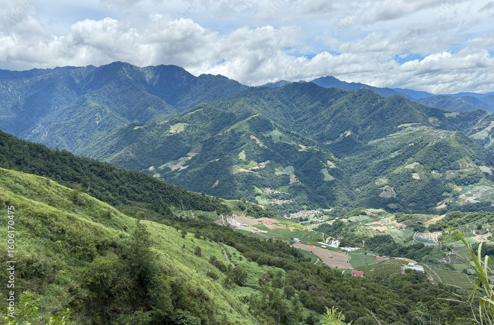 Fototapeta premium Scenery of Hehuan Mountain in central Taiwan