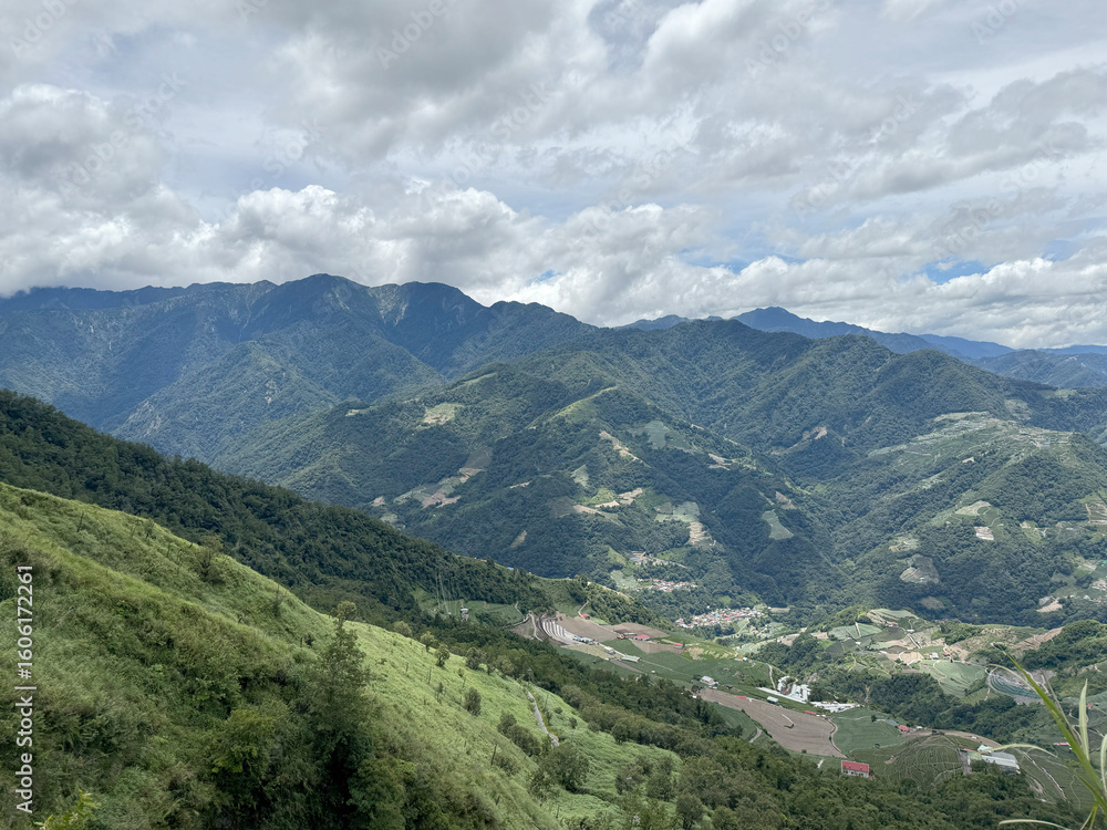 Naklejka premium Scenery of Hehuan Mountain in central Taiwan