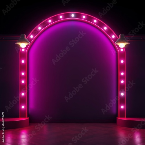 Empty frame with high-resolution digital text