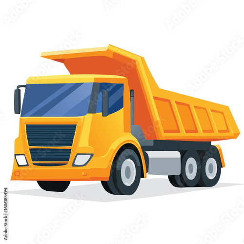 dump truck vector illustration
