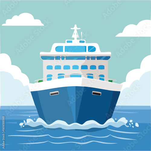 ferry vector illustration