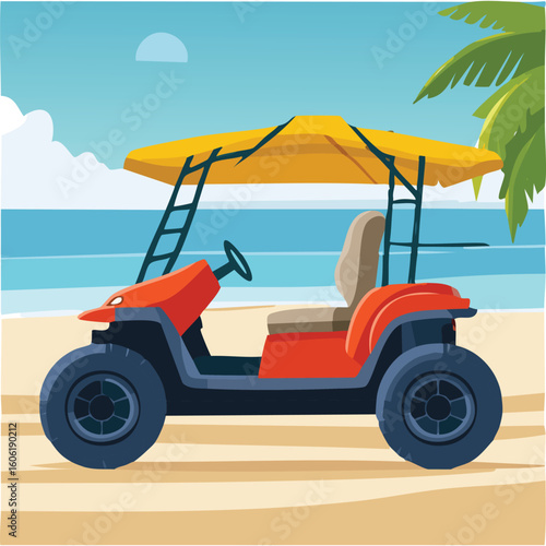 beach buggy vector illustration