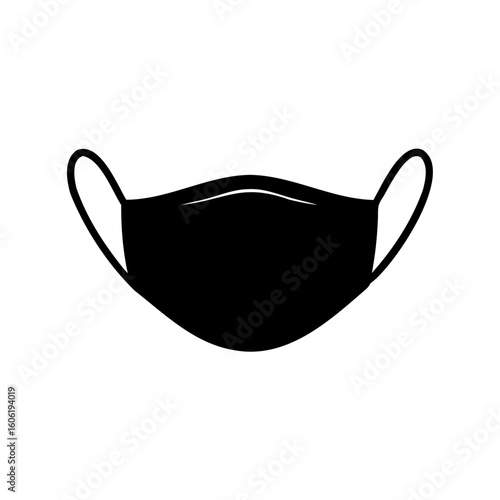 medical mask icon, face mask, surgical protective mask vector