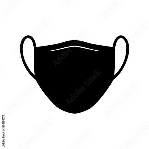 medical mask icon, face mask, surgical protective mask vector