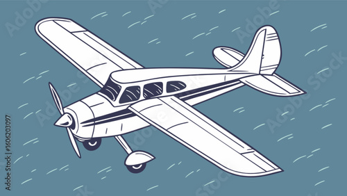 Explore aviation with this white airplane vector illustration for flight enthusiasts and travel designers here now