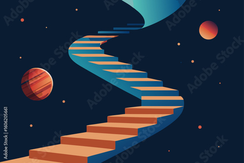 Cosmic stairway leading to the unknown