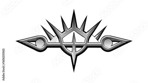 Download metallic crown emblem vector graphic design element for logo icon symbol and decoration needs