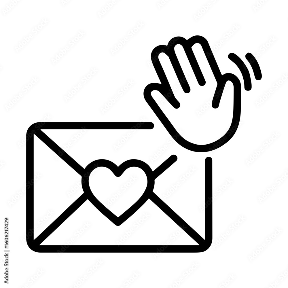 Obraz premium Wedding gift icon with transparent background in black and white style 