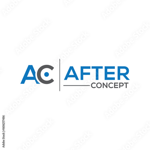 The **AC letter logo** features a sleek and modern design with bold, clean typography, creating a strong, professional, and easily recognizable brand identity.
