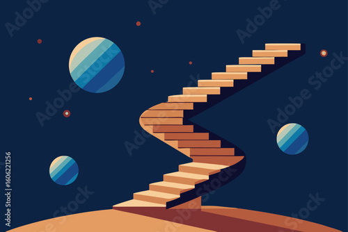 Cosmic stairway leading to the unknown
