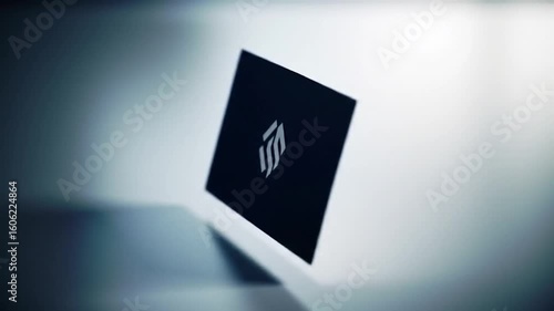 Dark card, light emblem