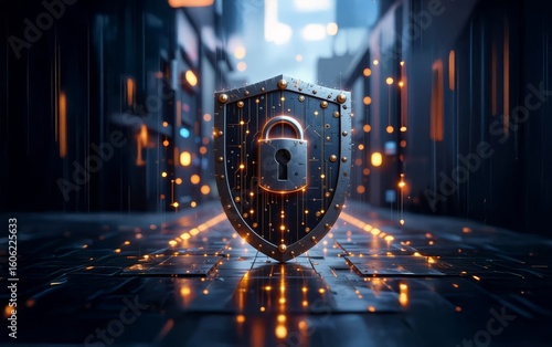 Digital, protect. Shield with check mark sign. Secure service, protect data, cyber shield, antivirus solution, internet safety, firewall system. Digital security. Cyber digital secure, Lock internet.