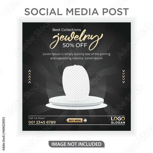 Modern Jewelry  social media post template