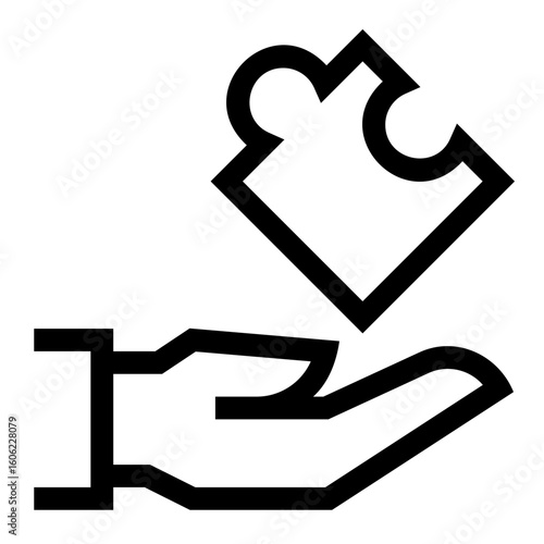 Puzzle Consultant Line Icon