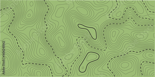 green background topo. Vector abstract illustration