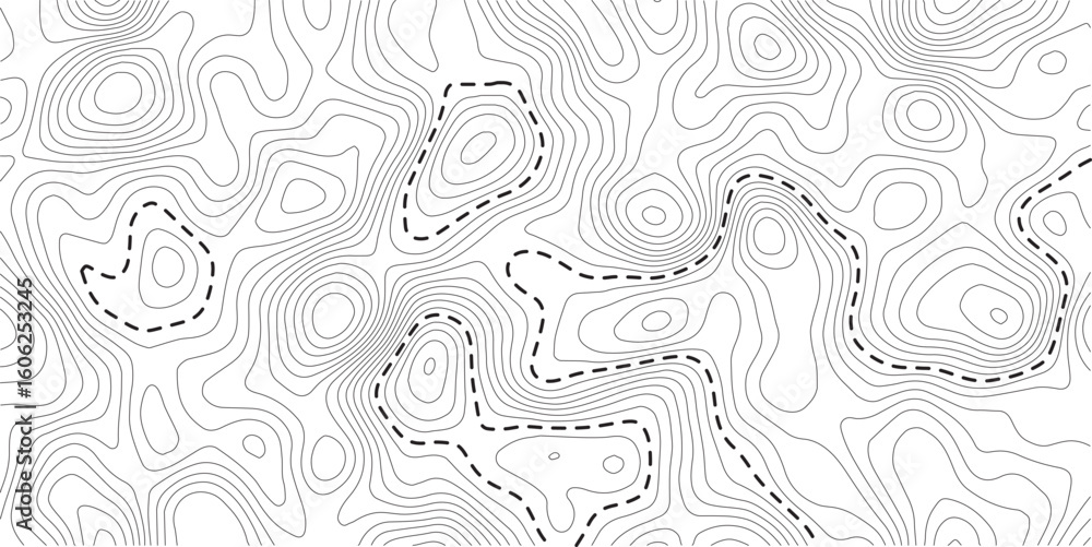 Fototapeta premium Contour map vector. Geographic World Topography map grid abstract vector illustration . Pro Vector