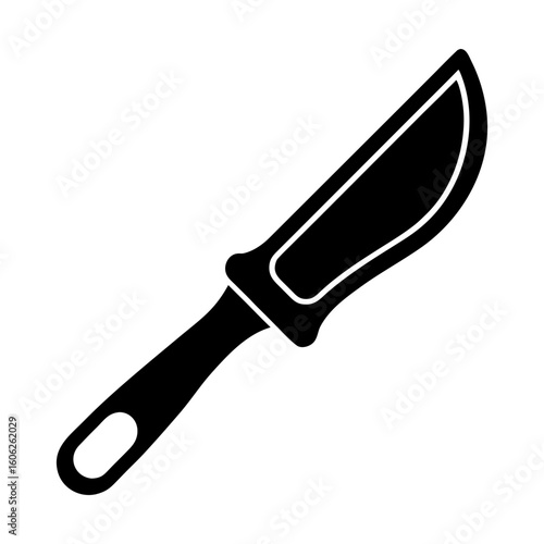 Sharp blade utensil kitchen tool cutlery instrument equipment silhouette